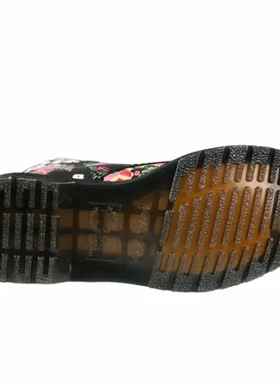 Жіночі черевики dr. martens - 8-eye- 1460 pascal мартенси шкіра квітковий принт