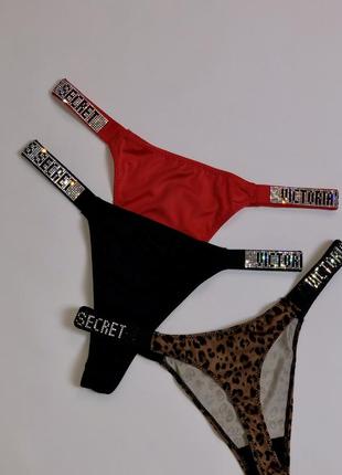 Нереальної краси стрінги з стразами. стрінги victoria&rsquo;s secret