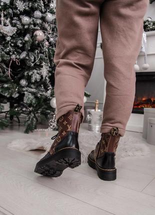 Зимові жіночі черевики dr, martens, женские зимние ботинки доктор мартинс6 фото