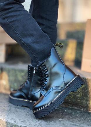 Зимові жіночі черевики dr. martens, женские зимние ботинки доктор мартинс