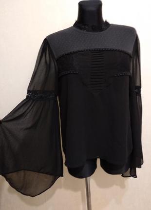 Шикарна блузка з мереживом