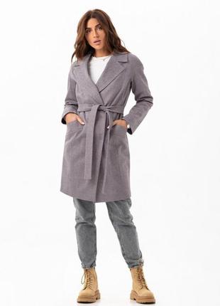 Пальто женское средней длины, оверсайз демисезонное, шерстяное мелкая елочка, марсала, oversize6 фото