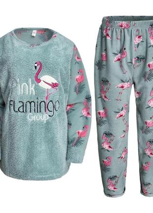 Тепла піжама махра фліс костюм для дому теплая пижама