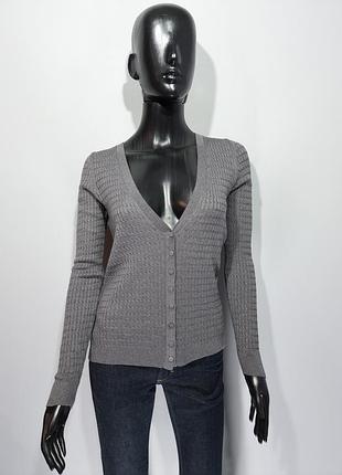 Кардиган натуральная шерсть/шёлк massimo dutti  размер s/m