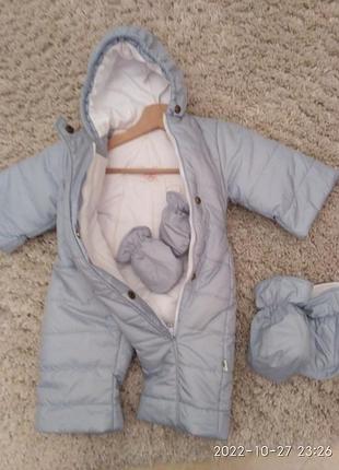Зимовий комбінезон для новонародженого