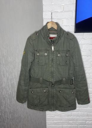 Демісезонна куртка в стилі мілітарі khujo, m4 фото