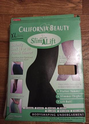 Утягивающие и корректирующие шорты с высокой талией slim n lift california beauty bodyshaping undergarment,разные размеры.1 фото