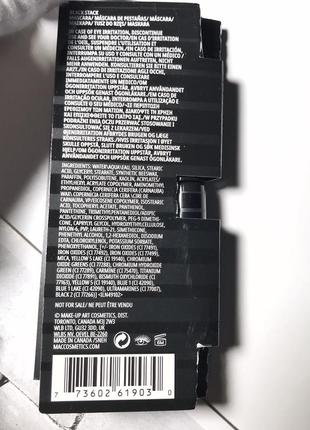 Міні туш для вій mac stack mascara 2,1 ml. оригінал. нова📦є відправка новою поштою3 фото