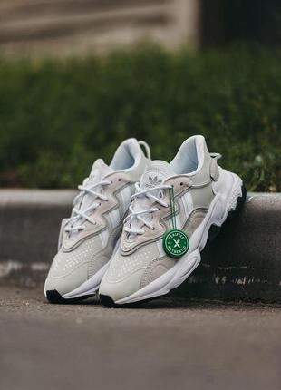 Жіночі кросівки adidas ozweego adiprene pride white light green / smb4 фото