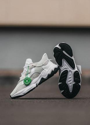 Жіночі кросівки adidas ozweego adiprene pride white light green / smb6 фото