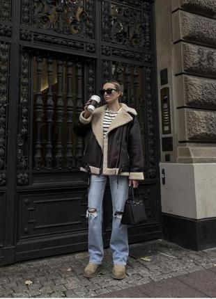 Дубленка zara с поясом4 фото