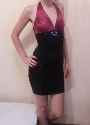 Нарядное мини платье