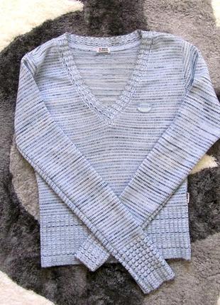 Голубой свитер джемпер кофта