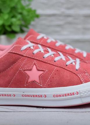 39 размер. розовые замшевые кеды converse all star, конверс. оригинал