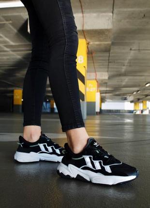 Жіночі кросівки adidas ozweego adiprene pride black white 1 знижка sale / smb