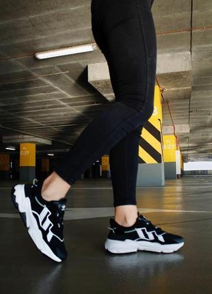 Жіночі кросівки adidas ozweego adiprene pride black white 1 / smb4 фото