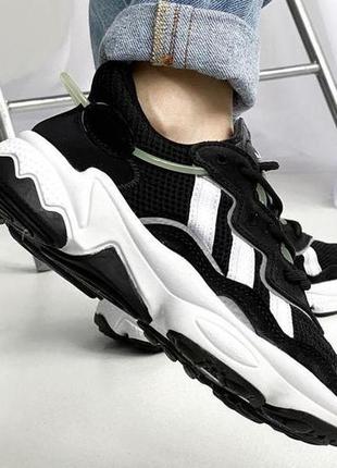 Жіночі кросівки adidas ozweego adiprene pride black white 3 / smb2 фото