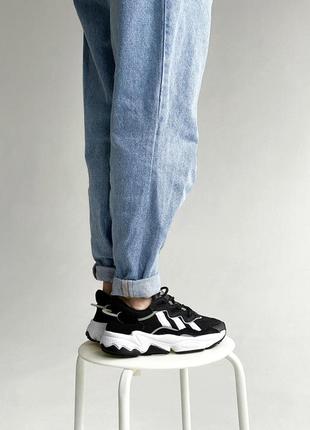 Жіночі кросівки adidas ozweego adiprene pride black white 3 / smb10 фото