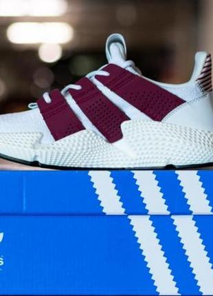 Жіночі кросівки adidas prophere white bordo / smb3 фото