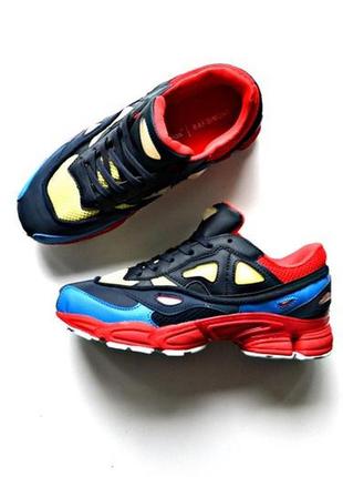 Жіночі кросівки adidas raf simons ozweego ii black red / smb4 фото