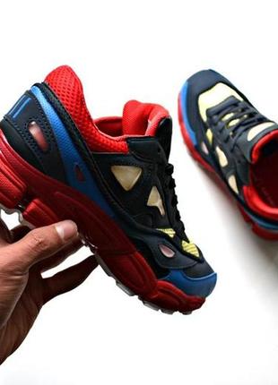 Жіночі кросівки adidas raf simons ozweego ii black red / smb6 фото