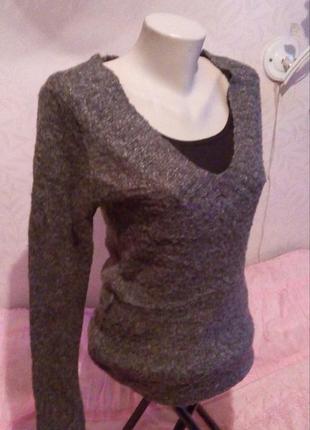 Теплый пуловер one love.размер-м(46).уп-25