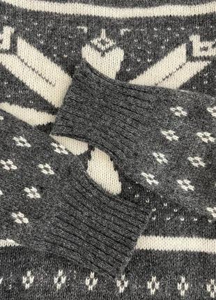 Туніка жіноча джемпер шерсть светр подовжений зимовий новорічний орнаментпрямий теплий однотонний зима7 фото