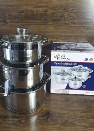 Набор кастрюль bohmann 706-275-bh (6 пр)