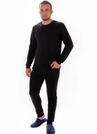 Теплий комплек чоловічий в кольорах 🎨 тепла піжама з начосом, домашній теплий комплект