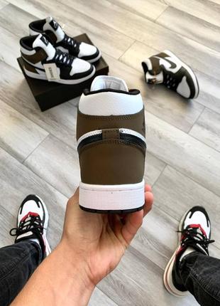 Кросівки nike air jordan 1 brown4 фото