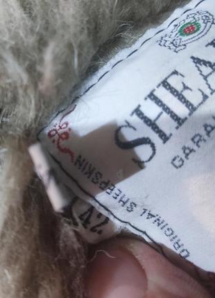 Вінтажня натуральна дублянка shearing9 фото