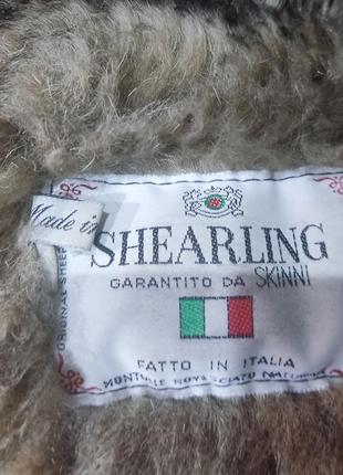 Винтажная итальянская дубленка shearing8 фото