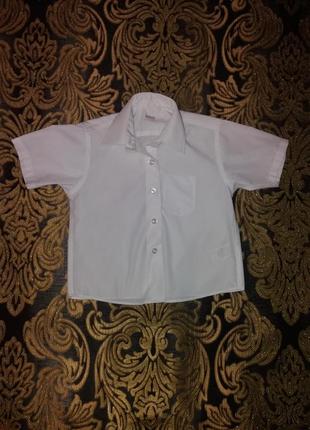 Белоснежная рубашка на 2,5-3 годика