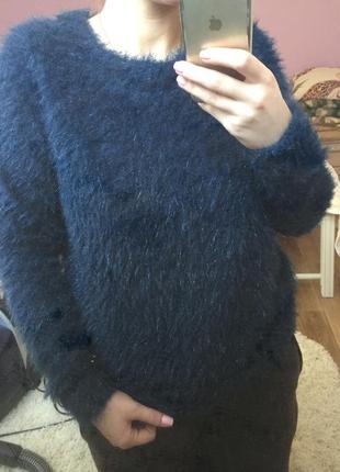 Світер травка глибокого синього кольору
