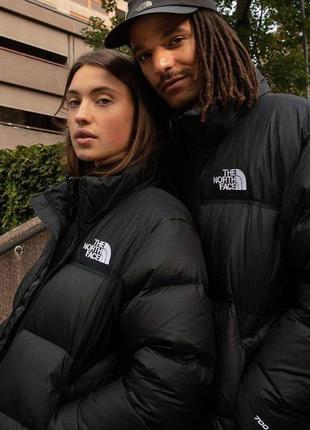 Куртка зимова чорна жіноча / чоловіча tnf the north face 1996 nuptse tnf 70