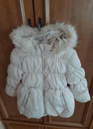 Тепле зимове пальто для дівчінки primark2 фото