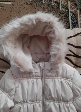 Тепле зимове пальто для дівчінки primark3 фото