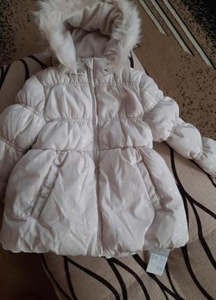 Тепле зимове пальто для дівчінки primark4 фото