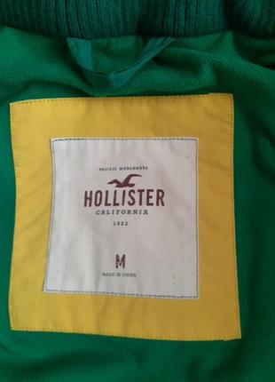 💚очень теплая зимняя куртка бомбер от бренда hollister💚3 фото