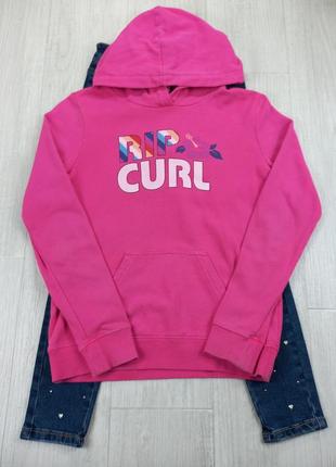 Рожева толстовка на дівчинку rip curl junior girl