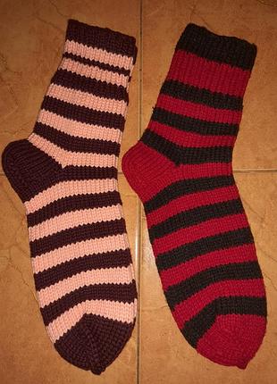 Носки вязаные.