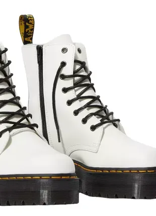 Dr. martens черевики чоботи жіночі чоловічі мартенси білі шкіра