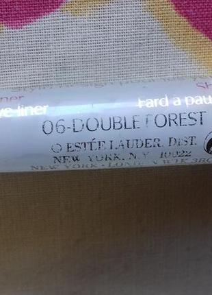 Двосторонній оливковий олівець тіні для очей оливкові стійкі естилаудер estee lauder2 фото
