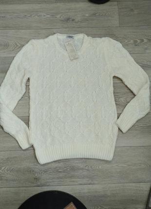Полувер женский теплый джемпер свитшот белый свитер турция