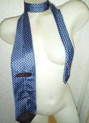 Гарна брендова краватка шовк рибки люкс3 фото