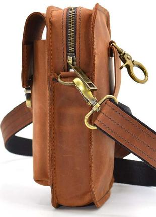 Сумка через плечо, напоясная сумка tarwa rb-0075 из кожи crazy horse4 фото