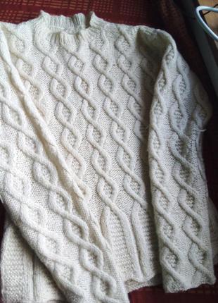 Шерстяной теплый свитер5 фото