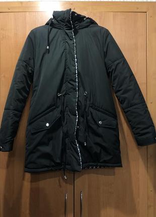 Куртка двусторонняя ( тепла зима , холодна осінь)