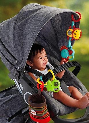 Набір іграшок-підвісок для коляски linkn go play від fisher-price , сша1 фото