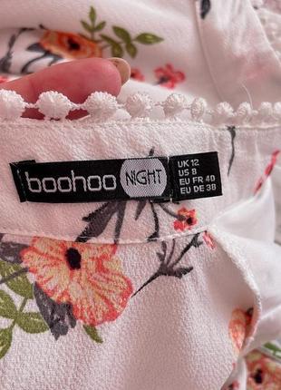 Сукня в квітковий принт boohoo сукню в квітковий принт легка літня сукня10 фото